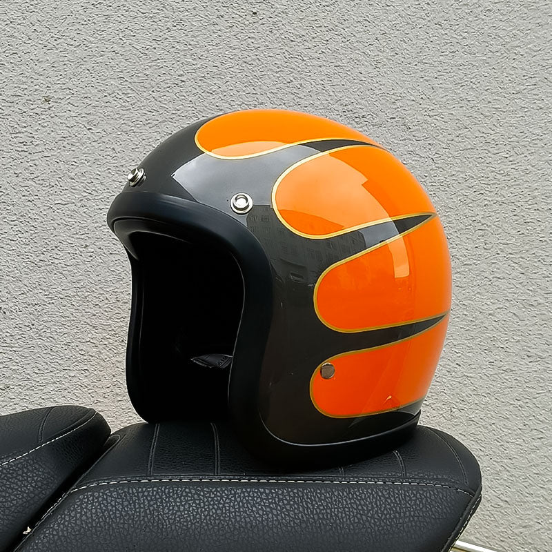 Retro chopper kask otwarty, certyfikat DOT i ECE, VesperRyder
