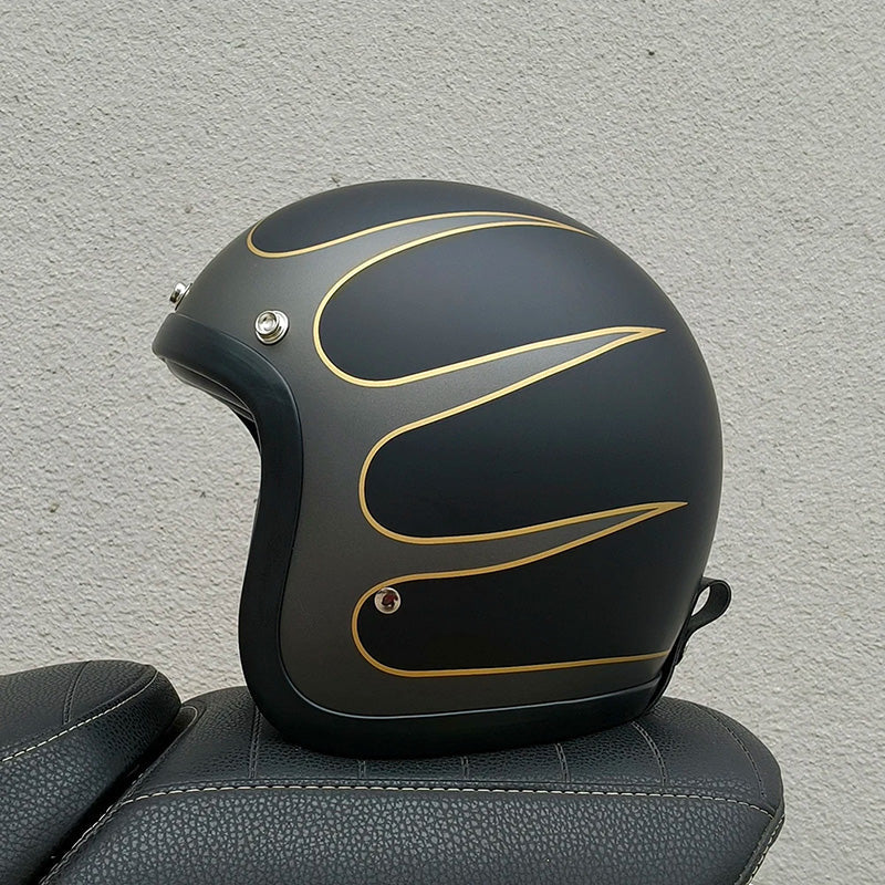 Retro chopper kask otwarty, certyfikat DOT i ECE, VesperRyder