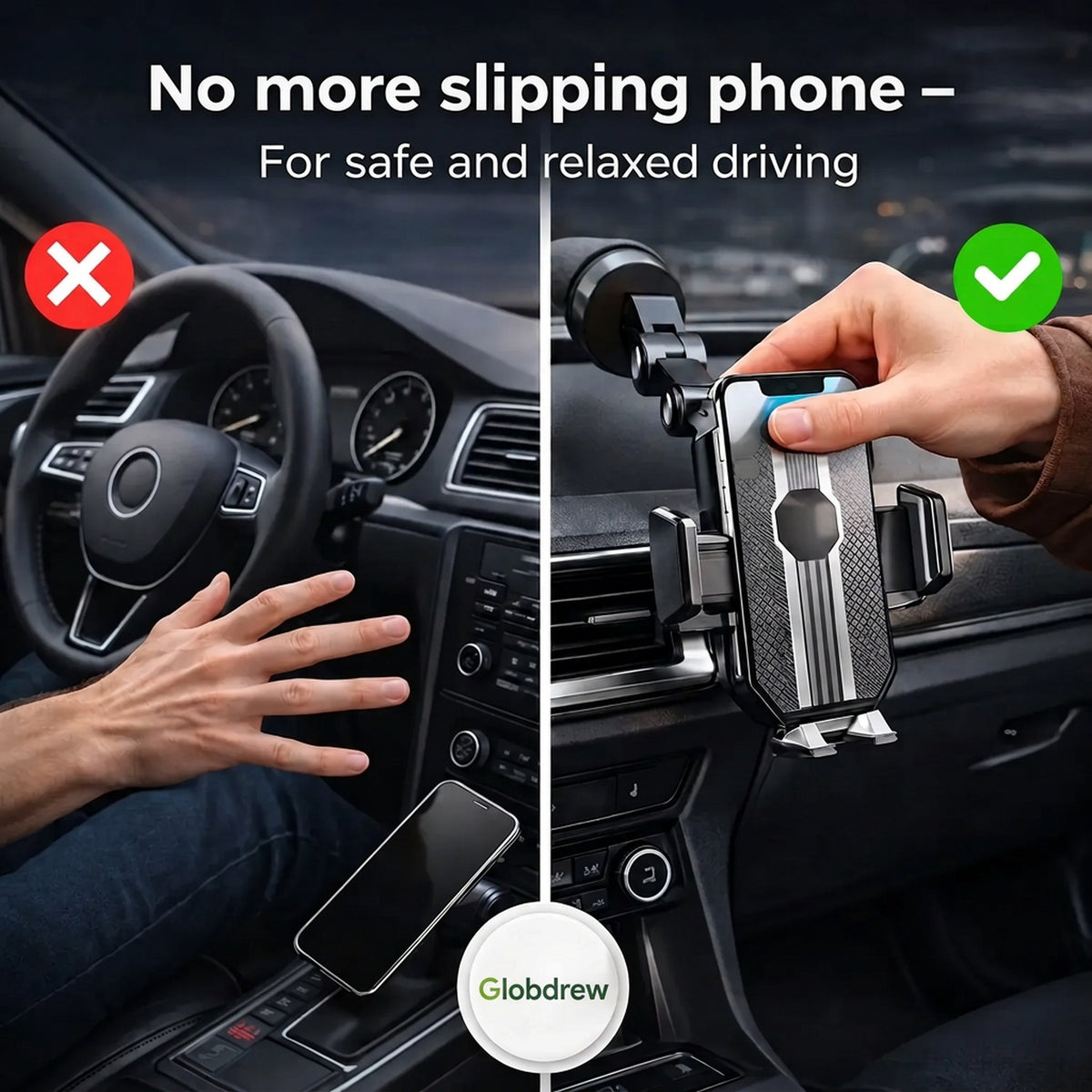 Samochodowy uchwyt na telefon | LuxGrip