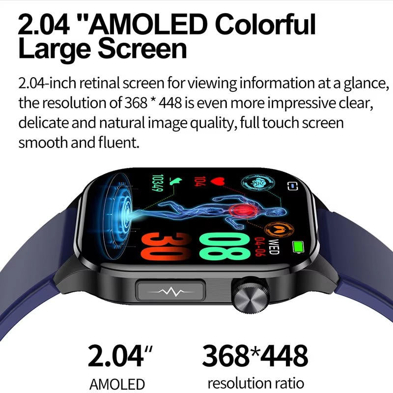 Smartwatch dla seniorów z pomiarem ciśnienia i cukru