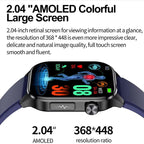 Smartwatch dla seniorów z pomiarem ciśnienia i cukru