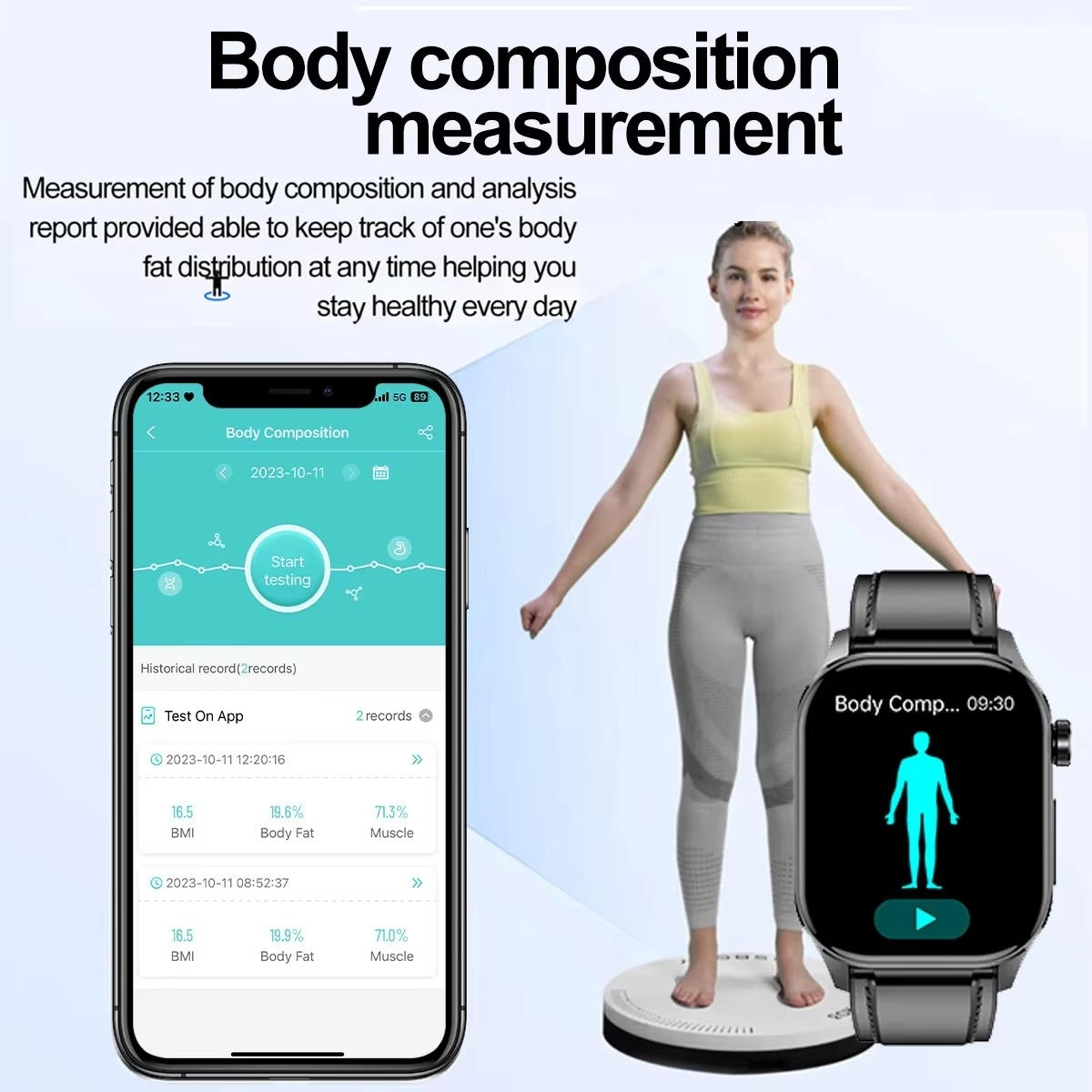 Smartwatch dla seniorów z pomiarem ciśnienia i cukru