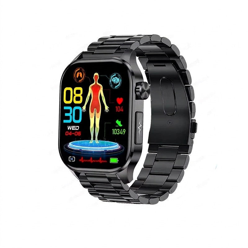 Smartwatch dla seniorów z pomiarem ciśnienia i cukru