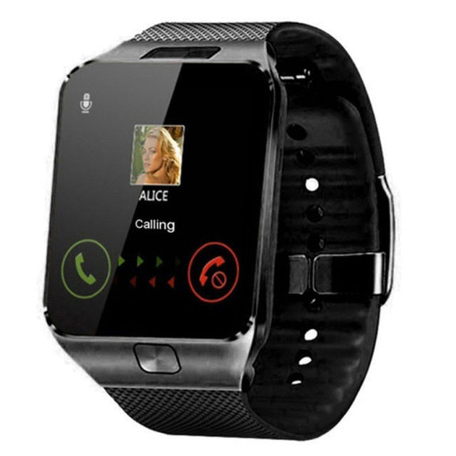 Smartwatch z obsługą karty SIM – tracker fitness Bluetooth, ekran dotykowy, aparat i wiele języków