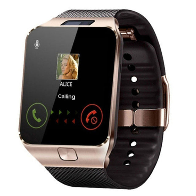 Smartwatch z obsługą karty SIM – tracker fitness Bluetooth, ekran dotykowy, aparat i wiele języków