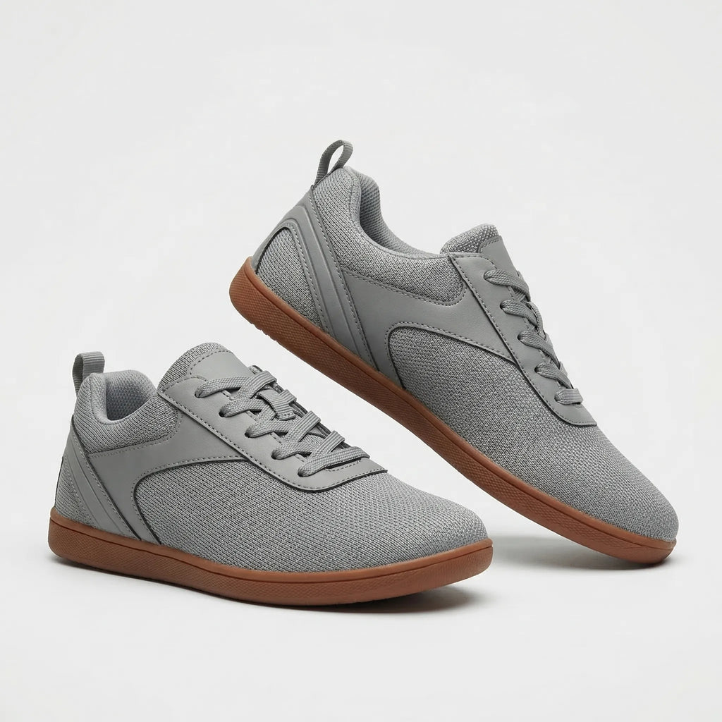 Sneakersy barefoot, szeroki czubek, płaska podeszwa, przewiewna cholewka