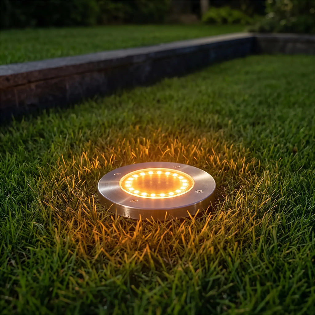 Solarne lampy najazdowe LED do ogrodu i ścieżek