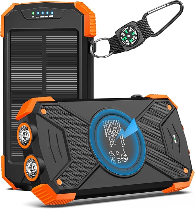 Solarny powerbank awaryjny Rivanta IPX4