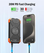 Solarny powerbank awaryjny Rivanta IPX4