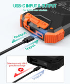 Solarny powerbank awaryjny Rivanta IPX4