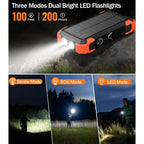 Solarny powerbank awaryjny Rivanta IPX4