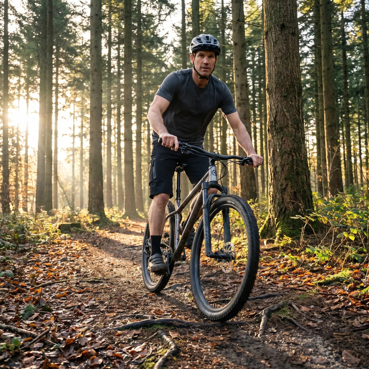 Spodenki MTB męskie – luźne spodenki rowerowe z kieszeniami cargo na zamek
