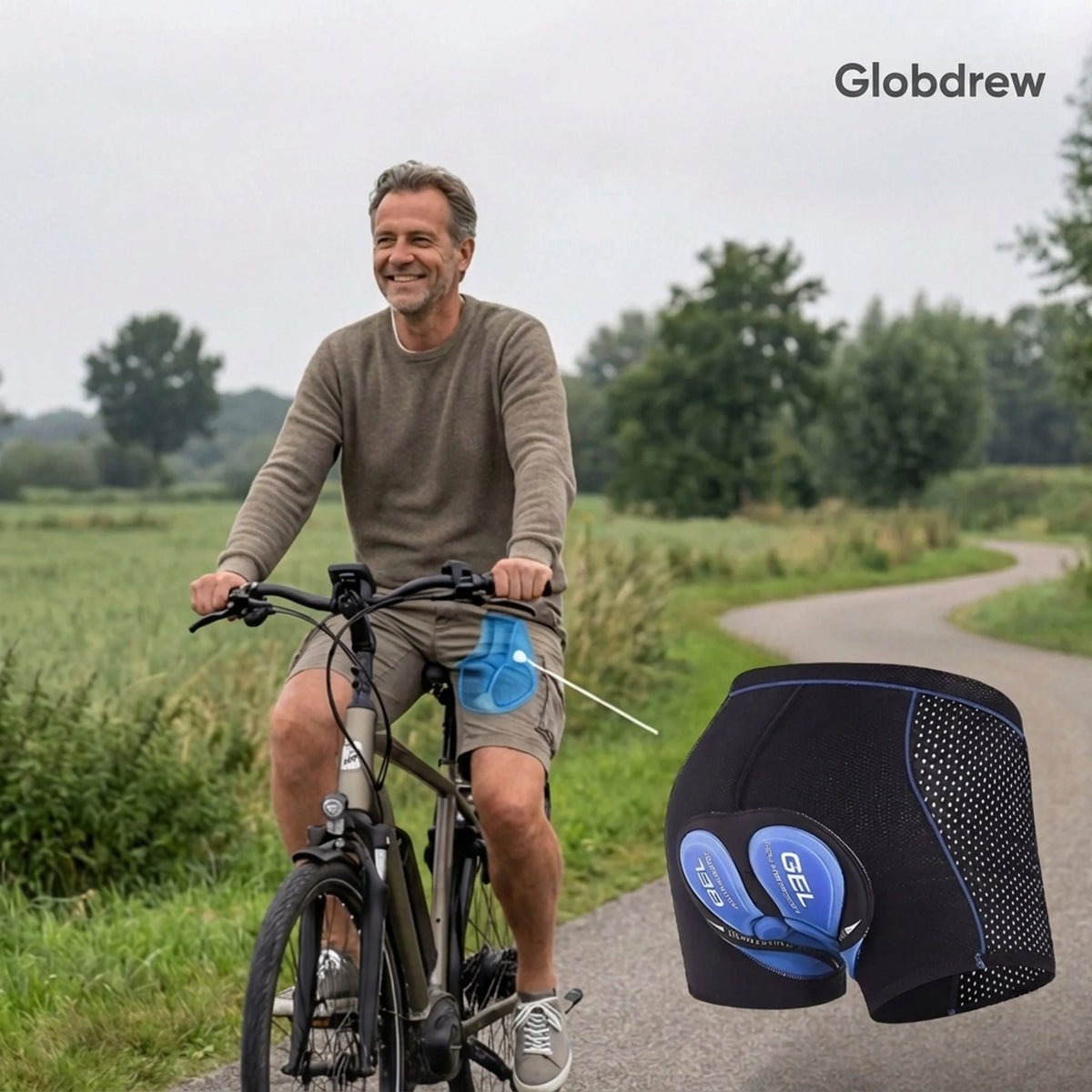 Spodenki rowerowe damskie i męskie z żelową wkładką Veloride