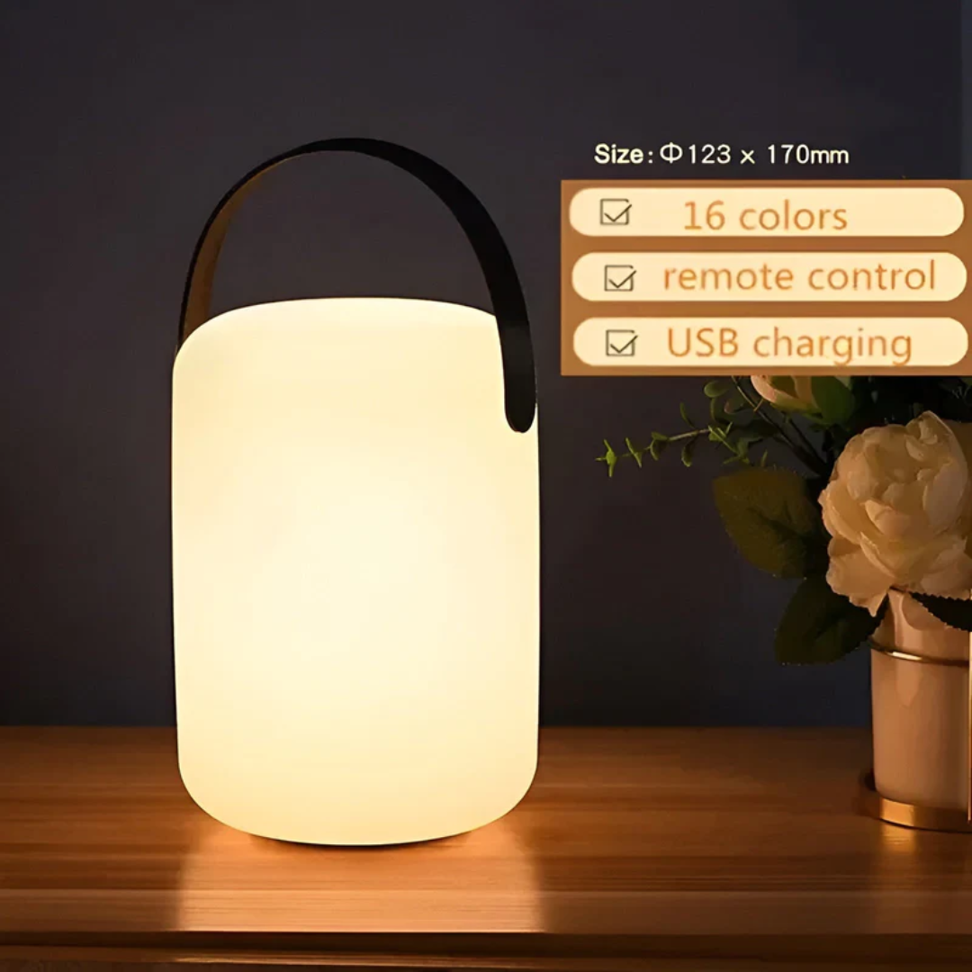 Stylowa bezprzewodowa wodoodporna lampa stołowa