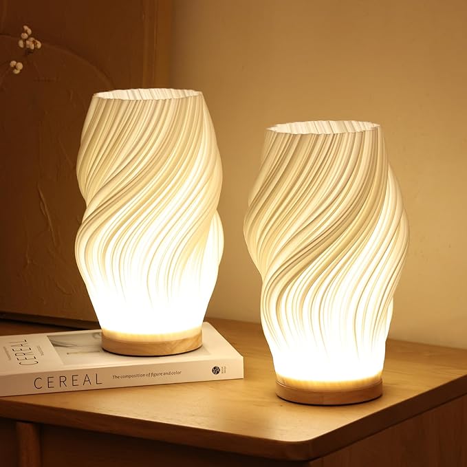 Stylowa lampa stołowa wave creast LED do nowoczesnych wnętrz