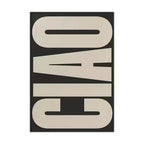 Stylowy obraz na ścianę Ciao typografia dekor