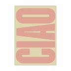 Stylowy obraz na ścianę Ciao typografia dekor