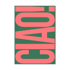 Stylowy obraz na ścianę Ciao typografia dekor