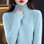 Sweter damski golf z kaszmiru