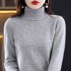 Sweter damski golf z kaszmiru