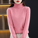 Sweter damski golf z kaszmiru