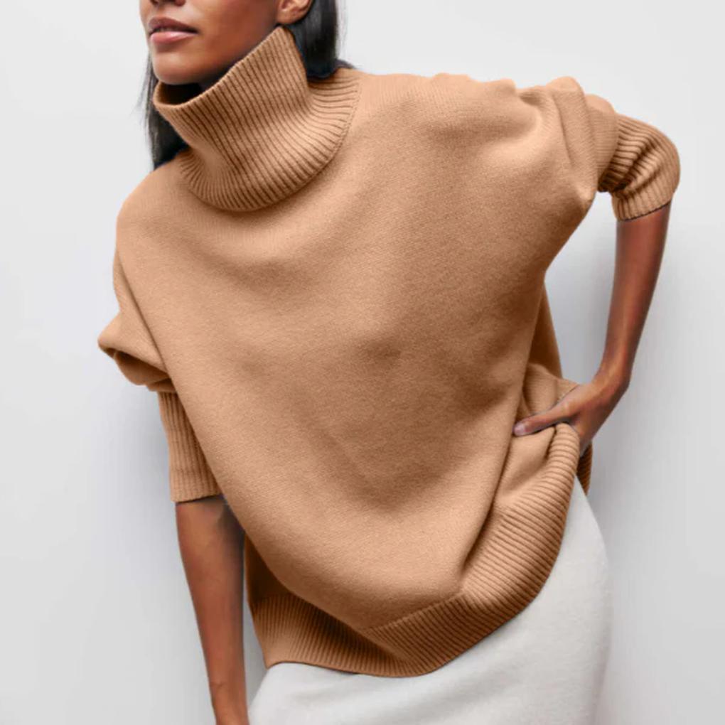 Damski sweter z golfem