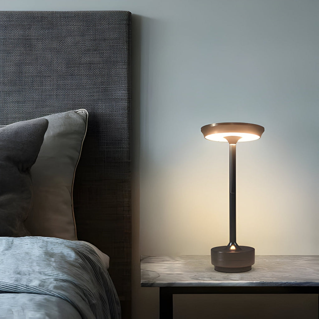 Lampa stołowa GlowVault | Bezprzewodowa, ściemnialna, smukła