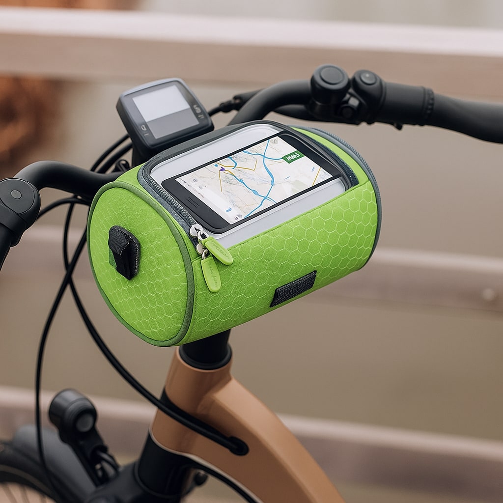 Torba na kierownicę roweru | Wodoodporna torba rowerowa z ekranem dotykowym | Tourix