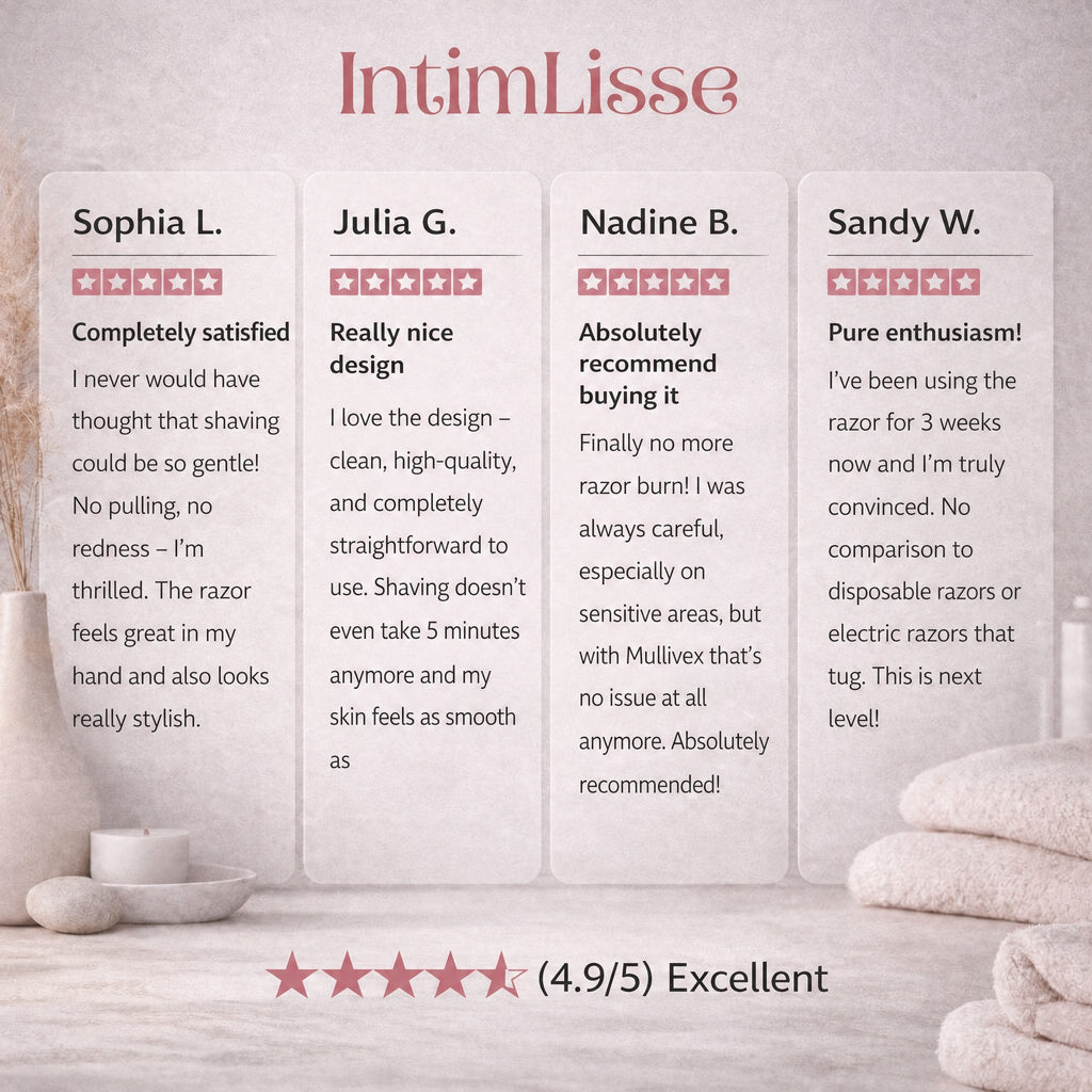Trymer intymny dla kobiet z 2 nasadkami | IntimLisse