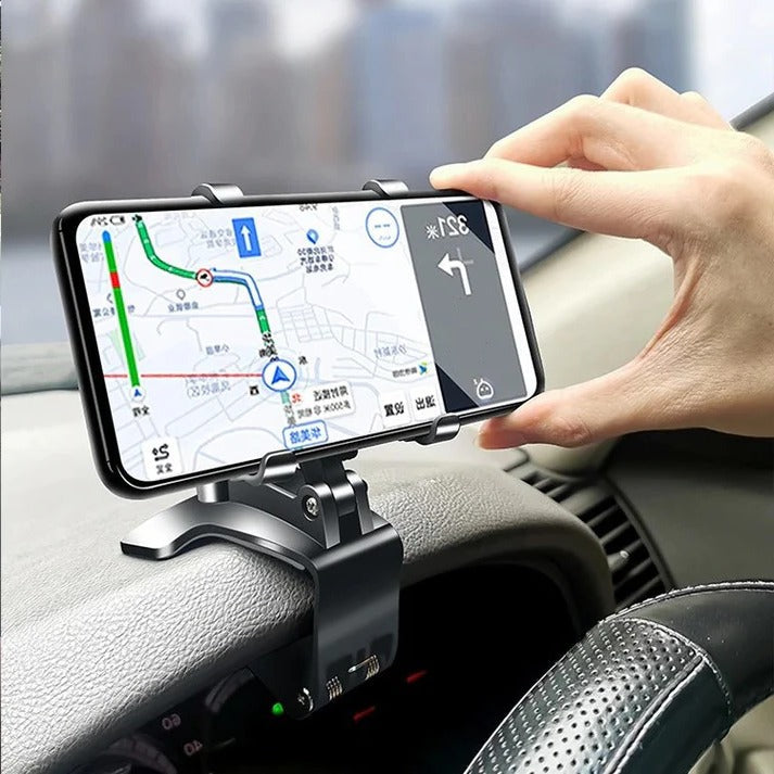 Uchwyt samochodowy na telefon do deski rozdzielczej i nawiewu, obrotowy 360°, uniwersalny uchwyt antypoślizgowy