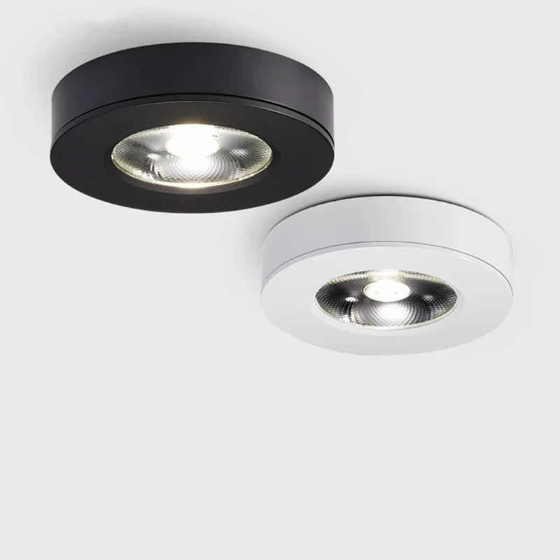 Ultracienka sufitowa lampa LED z aluminium i technologią antyrefleksyjną do kuchni, łazienki i salonu 90–260 V