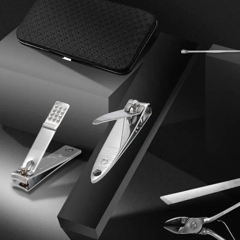 Uniseks Zestaw do Manicure i Pedicure z Etui Podróżnym 19w1