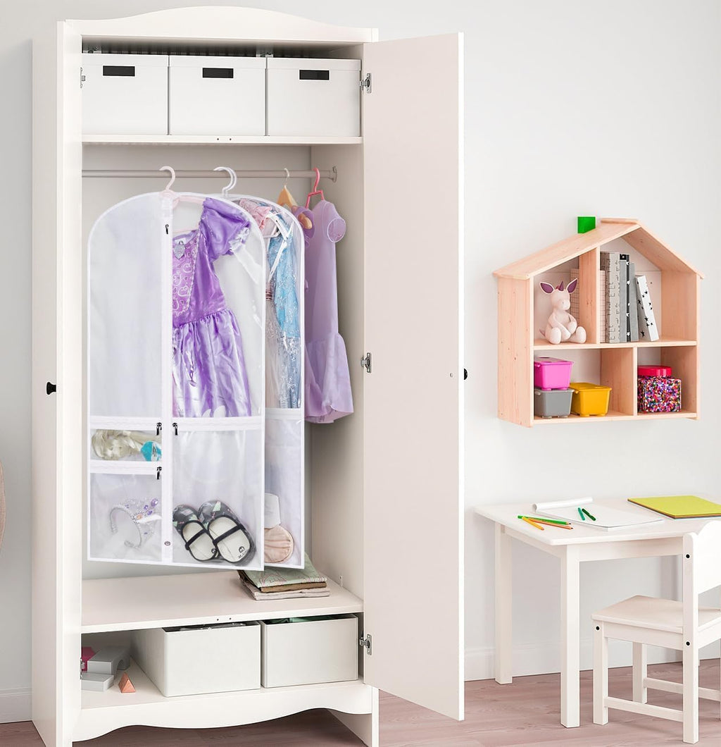 Unisex Składane Torby na Odzież Taniec z Kieszeniami – 5 szt.