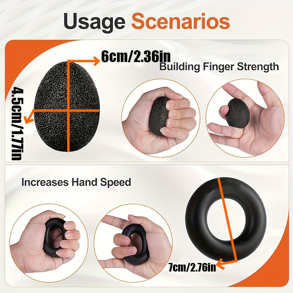 Unisex Zestaw PowerGrip 5w1 do Treningu Dłoni i Przedramion