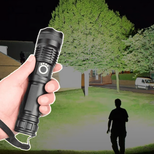 Uniwersalna Latarka LED XHP50.2 90000 Lumenów z Zoomem i USB