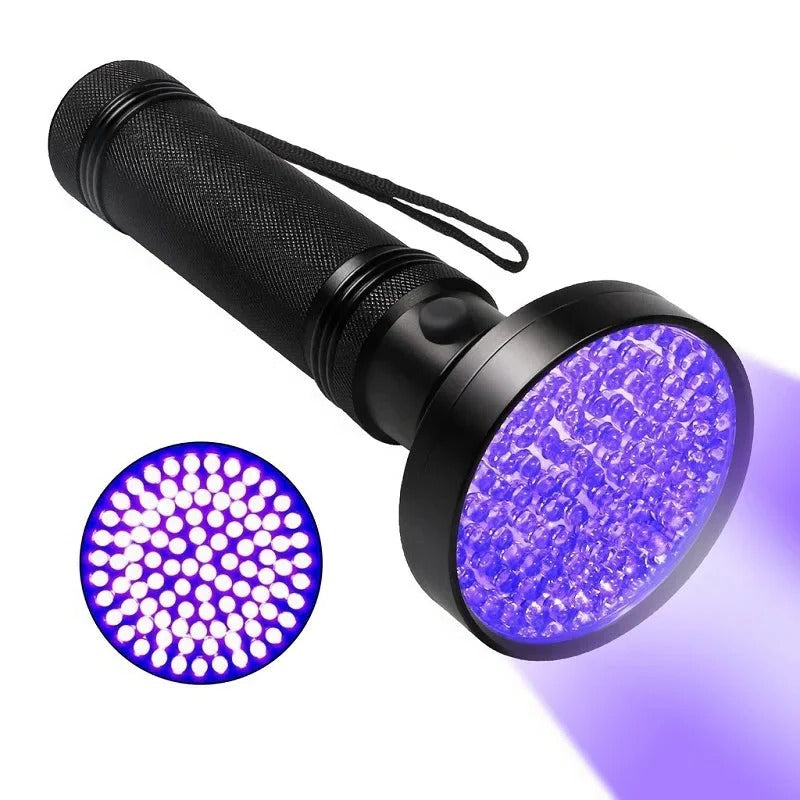 Uniwersalna Latarka UV 100 LED – Wykrywaj Pluskwy i Plamy