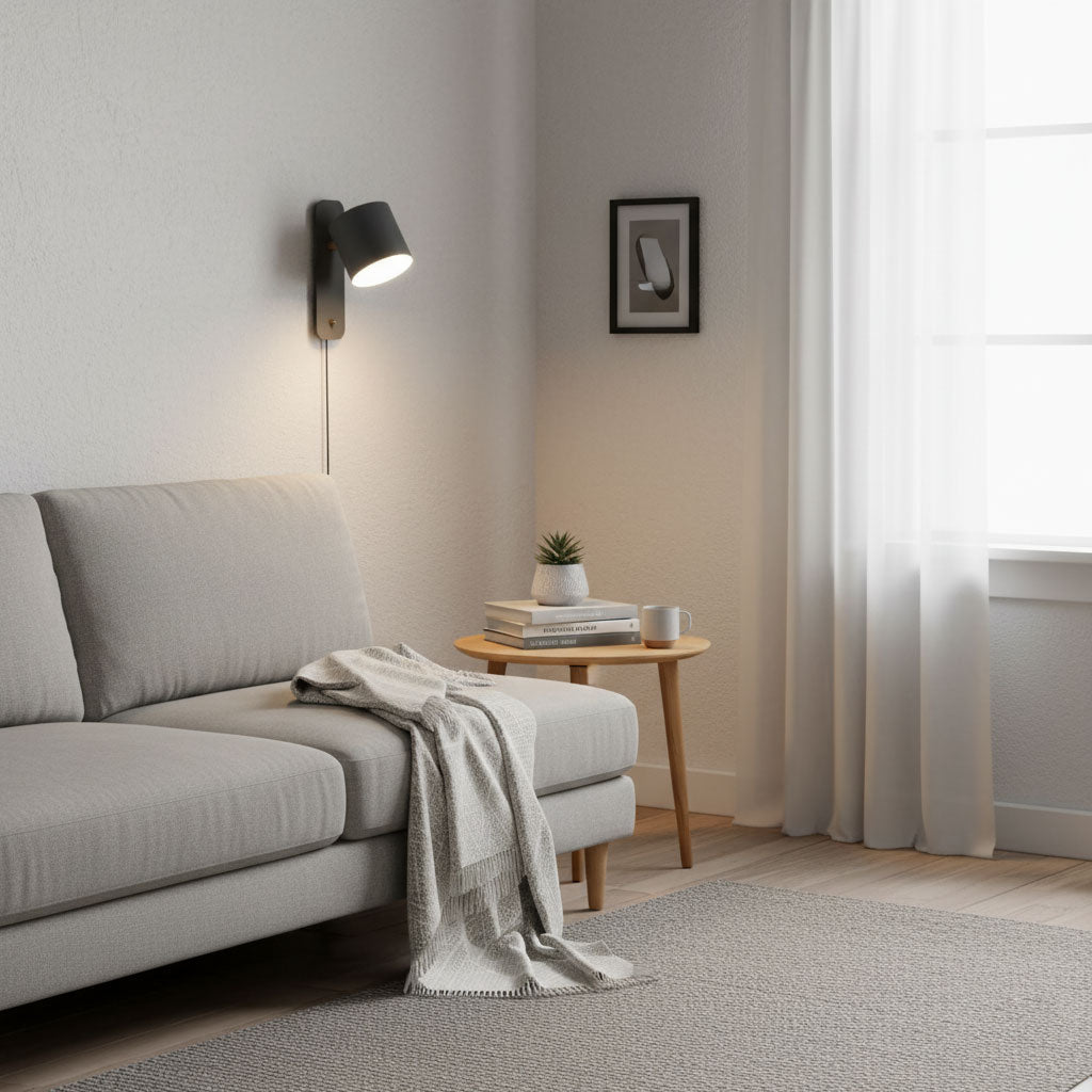 Uniwersalna obrotowa lampa ścienna do sypialni i salonu