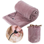 USB Heated Blanket with Soft Plush 3 Temperature Levels for Bed and Travel