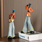 Vintage Figurka Zespołu Jazzowego – Ozdoba Muzyczna