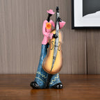 Vintage Figurka Zespołu Jazzowego – Ozdoba Muzyczna