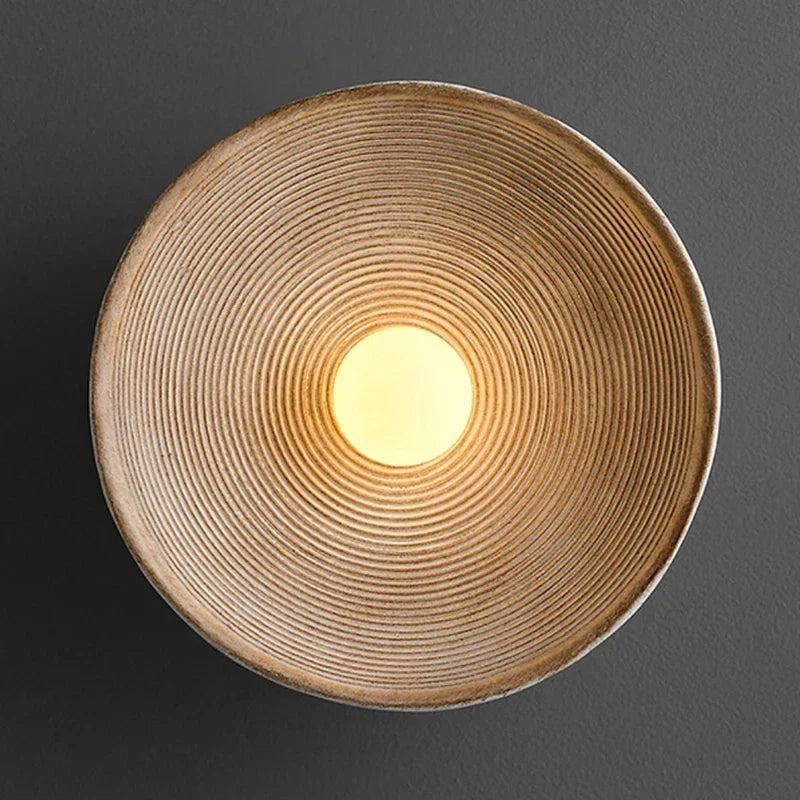 Vintage Japońska Lampa Ścienna - Delikatne Światło i Spokój