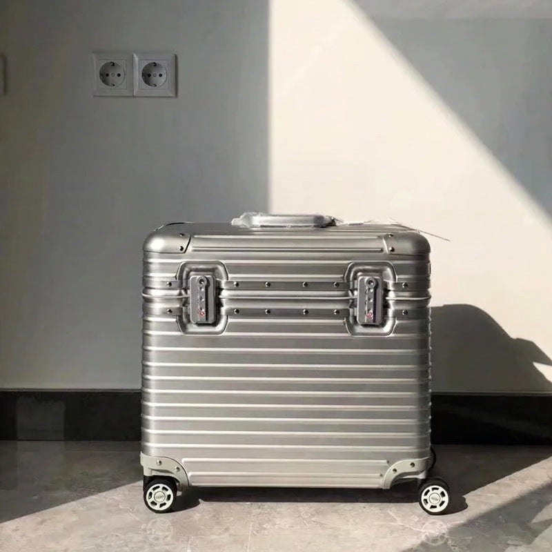 Walizka twarda Monaco ze stopu aluminium i magnezu z kółkami obrotowymi 360°