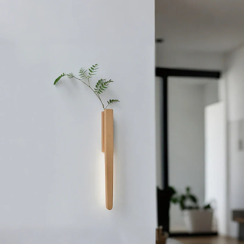 Wielofunkcyjny wazon lampa ścienna - łatwy w przyklejeniu