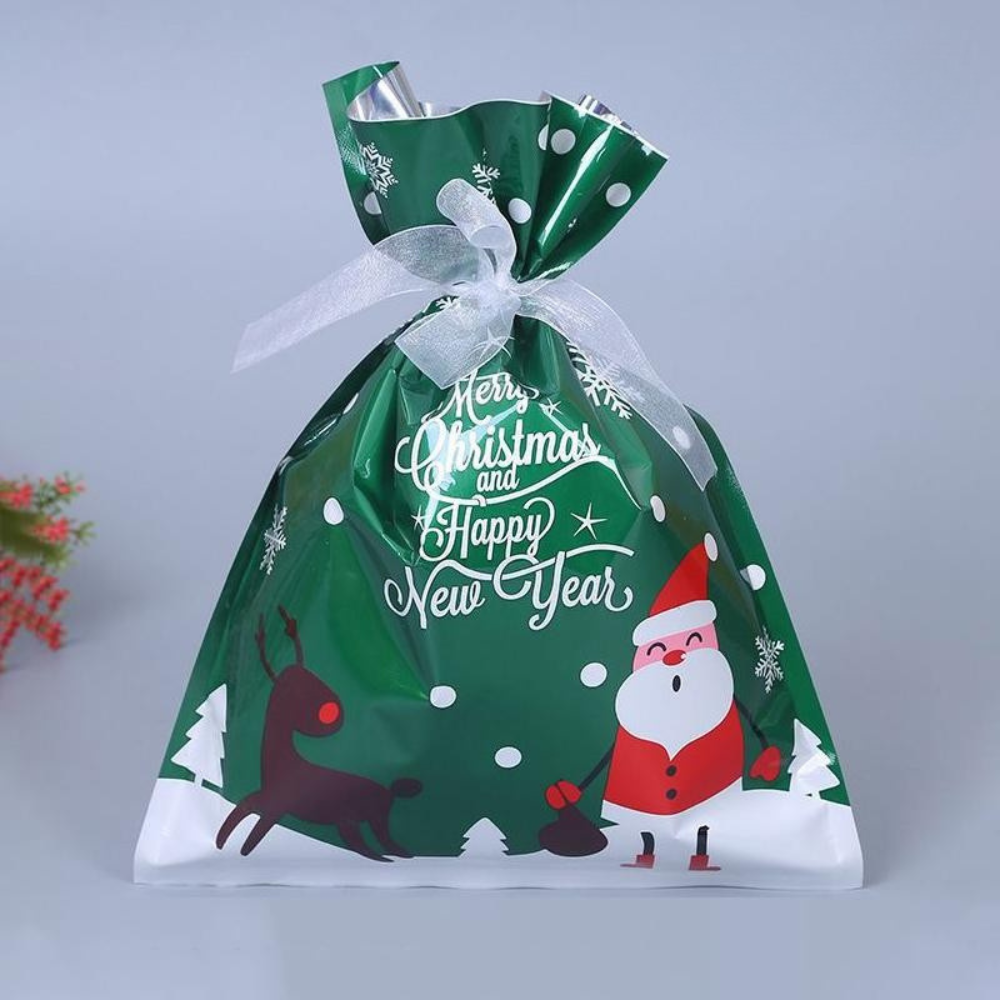Wielorazowe Torby na Prezenty Świąteczne z Folii Aluminiowej