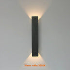 Wodoodporna aluminiowa lampa ścienna zewnętrzna LED z oświetleniem góra-dół