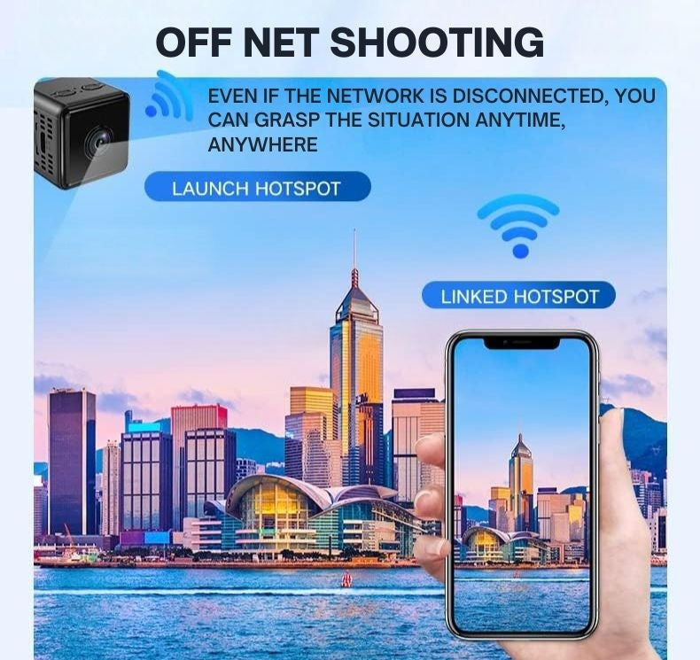Wodoodporna bezprzewodowa kamera Wi-Fi z wideo 1080p HD