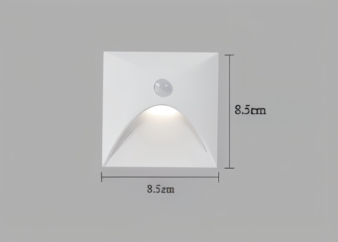 Wodoodporna lampa ścienna LuminiPath IP65 do użytku wewnętrznego i zewnętrznego z czujnikiem ruchu