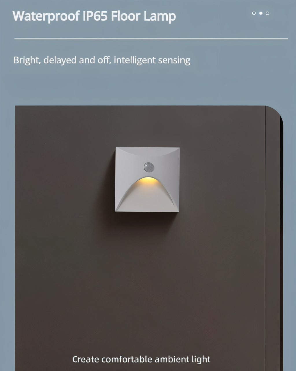 Wodoodporna lampa ścienna LuminiPath IP65 do użytku wewnętrznego i zewnętrznego z czujnikiem ruchu