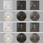Wodoodporna lampa ścienna LuminiPath IP65 do użytku wewnętrznego i zewnętrznego z czujnikiem ruchu