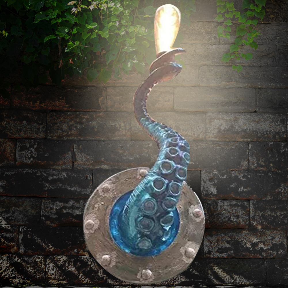 Współczesna lampa ścienna inspirowana mackami